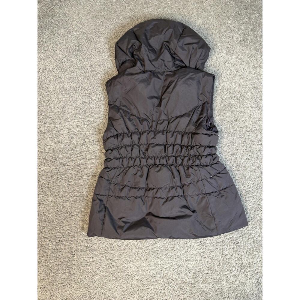 MICHAEL Michael Kors Vest Womens L Brown Puffer Hooded Insulated Zip Down - Picture 6 of 11